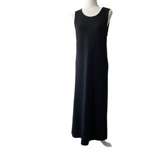 Talbots Black Maxi Dress Sleeveless SZ S